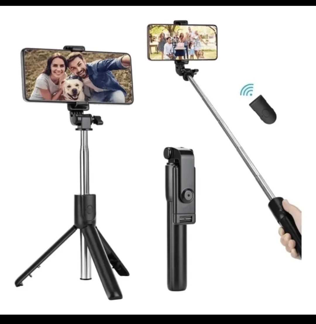 Palo de selfie y trípode